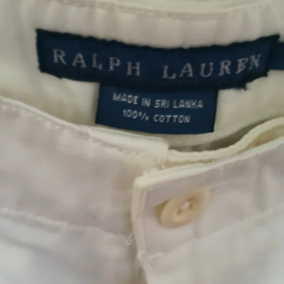Ralph Lauren Women's Wide Leg White Chinos - Picture 3 of 8